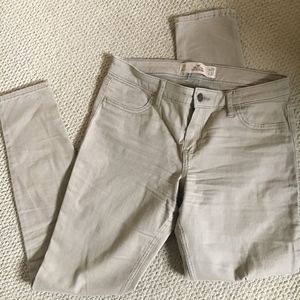 Hollister tan stretch jeans